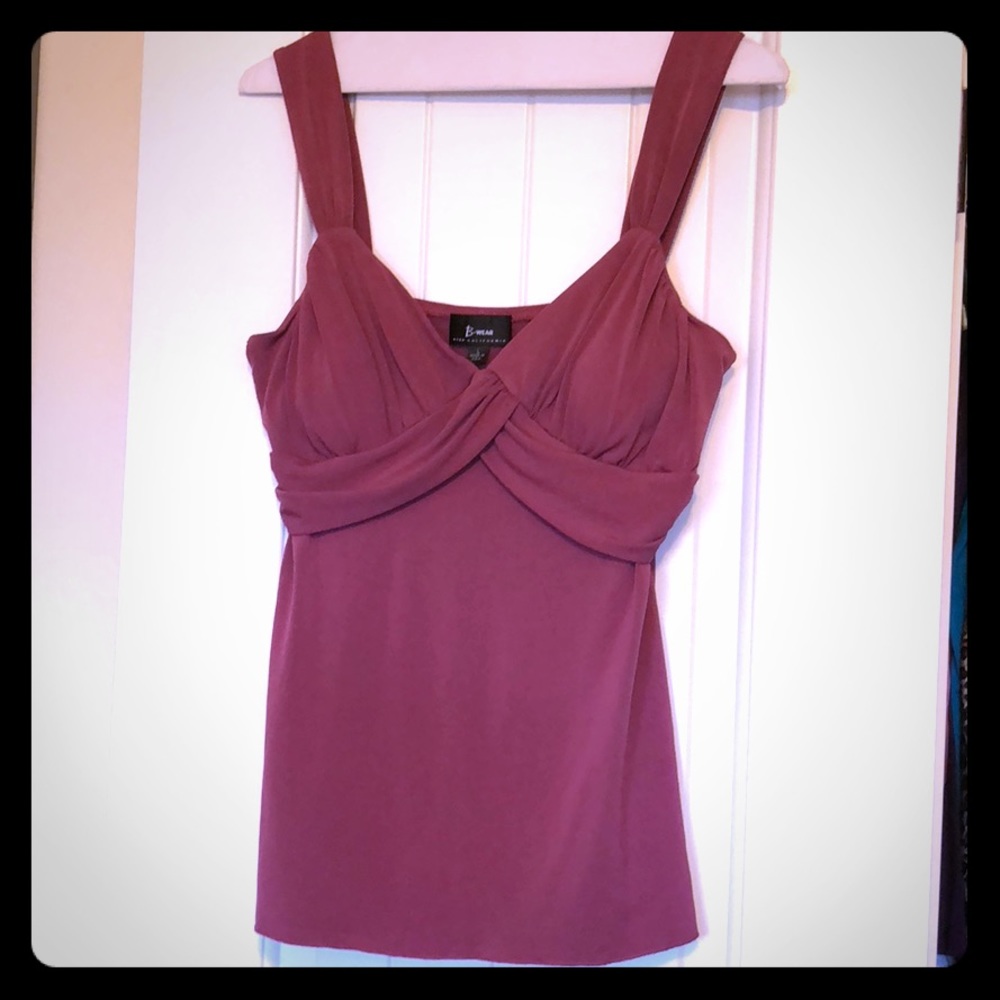 B Wear mauve top size large L